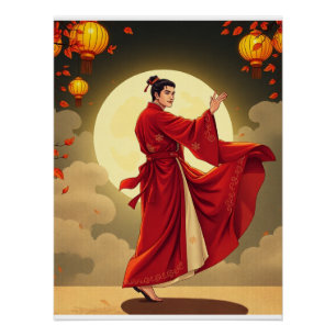 Joseon Moonlight Dance - Koreaanse Mid-Autumn Perfect Poster