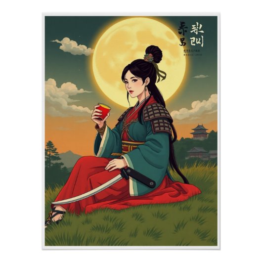 Joseon Vrouw Warrior - Soju Moonligh Poster (Voorkant)