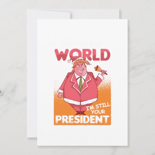 Josep aan de World Trump Santa Claus Nieuwjaar Chr Kaart (Voorkant)