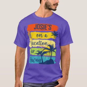 Josep op een vakantie ver weg van een grappige cit t-shirt