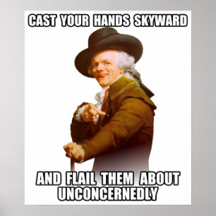 Josepf Ducreux rap Hands Skyward Poster