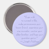 Joseph Addison Succes Quote Magneet (Voorkant / Achterkant)