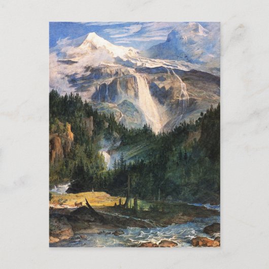 Joseph Anton Koch, Schmadribach Wasserfall, 1822 Briefkaart (Voorkant)