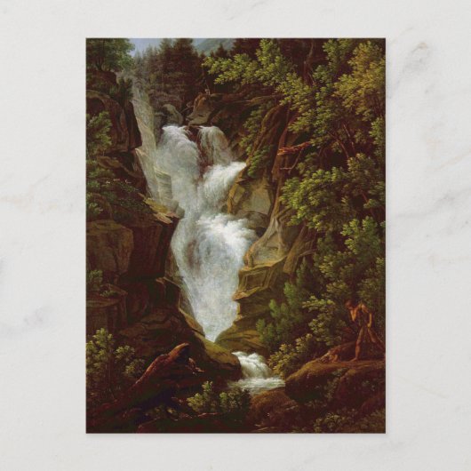 Joseph Anton Koch, Wasserfall, 1796 Briefkaart (Voorkant)