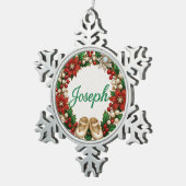 Joseph Baby’s First Christmas Snowflake Ornament (Rechts)