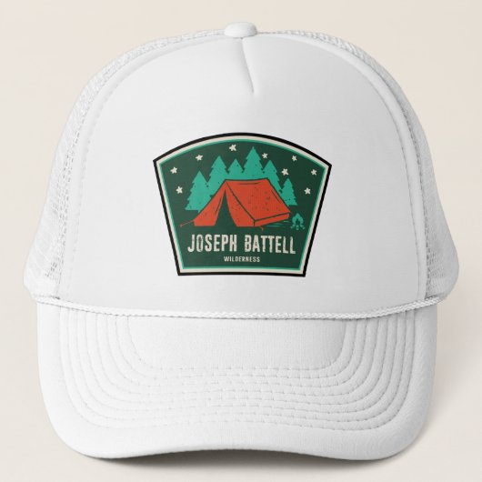 Joseph Battell Wilderness Vermont Camping Trucker Pet (Voorkant)