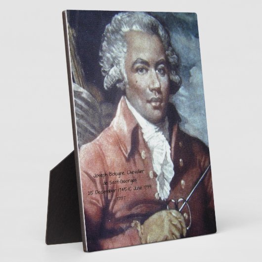 Joseph Bologne, Chevalier de Saint-Georges Fotoplaat (Zijkant)