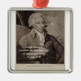 Joseph Bologne Chevalier de Saint-Georges Metalen Ornament