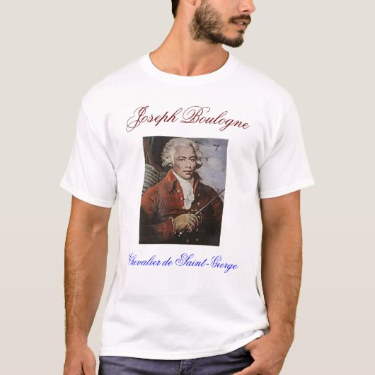 JOSEPH BOULOGNE CHEVALIER DE SAINT-GEORGE T-SHIRT (Voorkant)