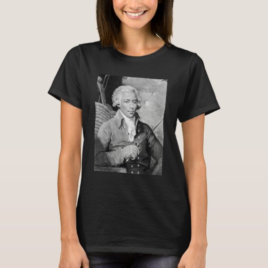 Joseph Boulogne  Music Composer & Fencer French Hi T-shirt (Voorkant)