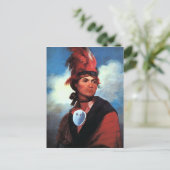 Joseph Brant Briefkaart (Staand voorkant)