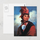 Joseph Brant Briefkaart (Voorkant / Achterkant)
