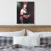 Joseph Brant, chef Mohawks, 1742-1807 Canvas Afdruk (Insitu (Slaapkamer))