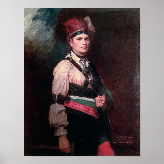 Joseph Brant, chef Mohawks, 1742-1807 Poster (Voorkant)