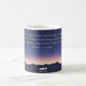 Joseph Campbell citeert donkere nacht van de ziel Koffiemok (Center)