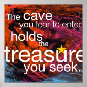 Joseph Campbell Quote Poster (Voorkant)
