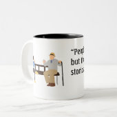 Joseph Campbell Quote Tweekleurige Koffiemok (Voorkant links)