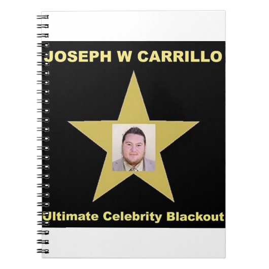 Joseph Carrillo - Ultieme Bekendheden Blackout Notitieboek (Voorkant)
