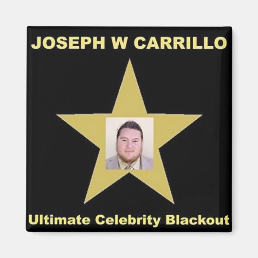 Joseph Carrillo - Ultieme beroemdheid blackout Magneet (Voorkant)
