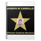 Joseph Carrillo - Ultimate Celebrity Blackout Notitieboek (Voorkant)