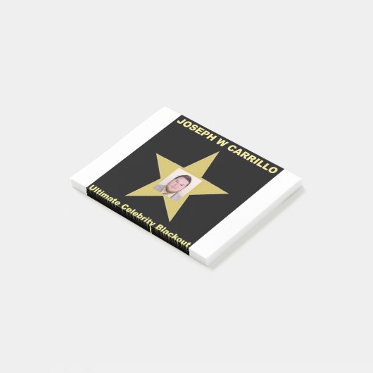 Joseph Carrillo - Ultimate Celebrity Blackout Post-it® Notes (Schuin)