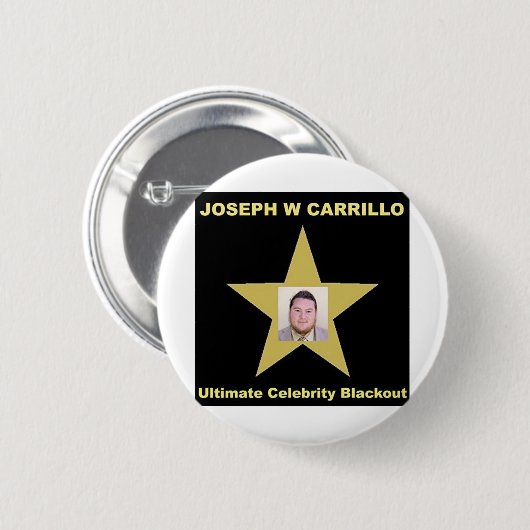 Joseph Carrillo - Ultimate Celebrity Blackout Ronde Button 5,7 Cm (Voorkant /achterkant)