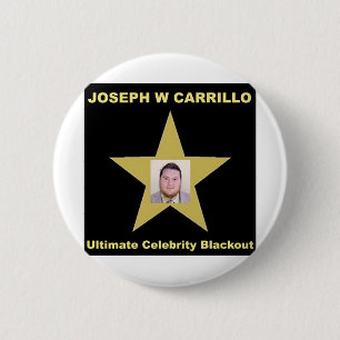 Joseph Carrillo - Ultimate Celebrity Blackout Ronde Button 5,7 Cm