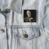 Joseph Chamberlain Vierkante Button 5,1 Cm (In situ)