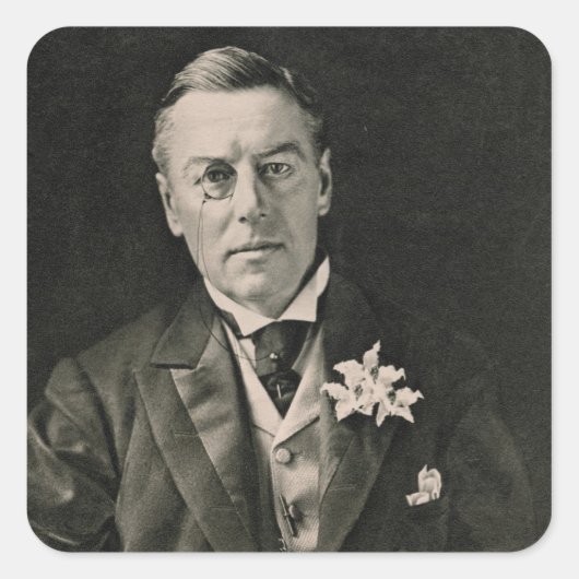 Joseph Chamberlain Vierkante Sticker (Voorkant)
