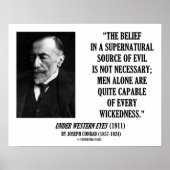 Joseph Conrad Source Evil Man Capable Wickedness Poster (Voorkant)
