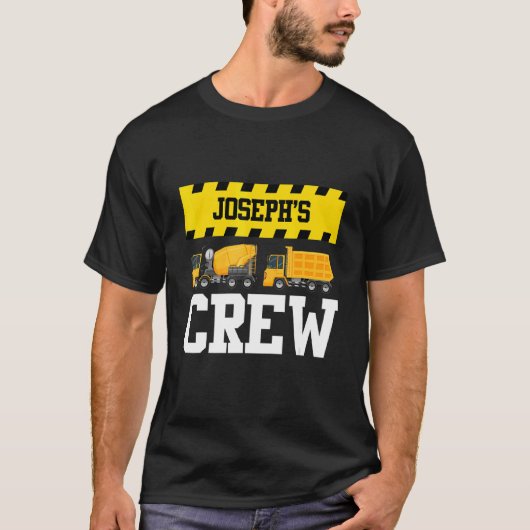 Joseph Construction Crew Custom Dump Tru T-shirt (Voorkant)