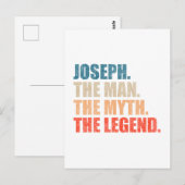 Joseph De Man De Mythe De Legende Briefkaart (Voorkant / Achterkant)