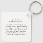 Joseph de timmerman sleutelhanger (Achterkant)