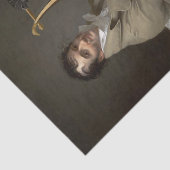 Joseph-Dominque Fabry speelt een lyre gitaar Tissuepapier (Detail)