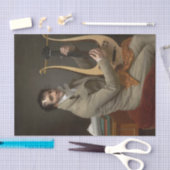 Joseph-Dominque Fabry speelt een lyre gitaar Tissuepapier (Craft)