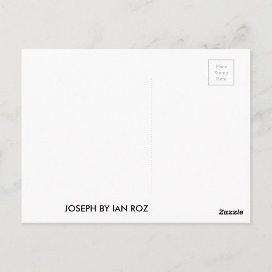 JOSEPH DOOR IAN ROZ BRIEFKAART (Achterkant)