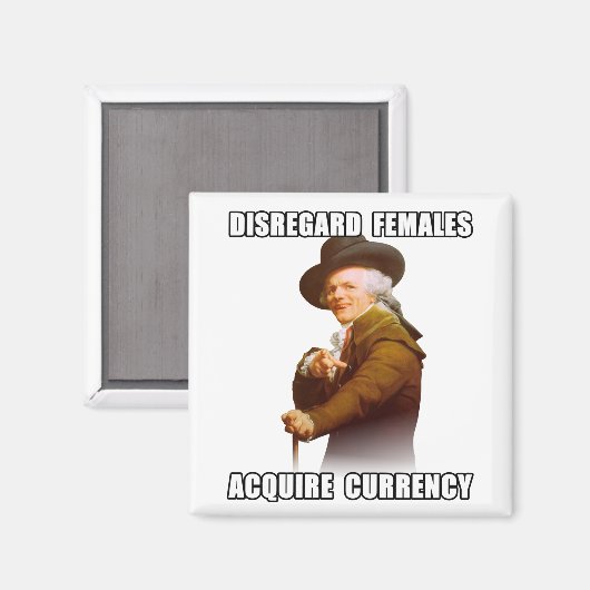 Joseph Ducreux Acquire Currency Magneet (Voorkant / Achterkant)