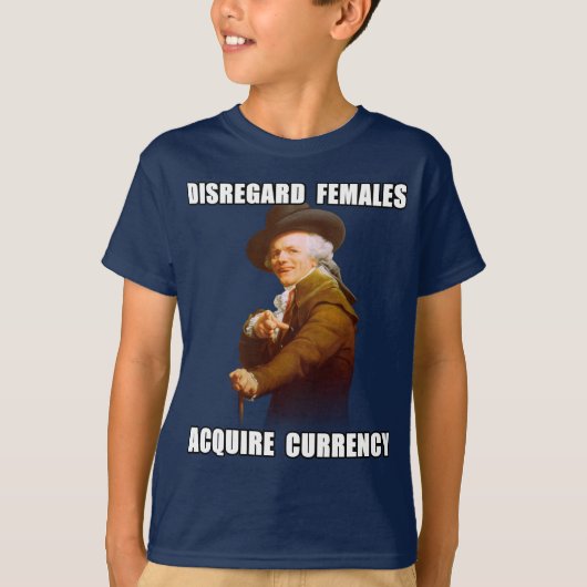 Joseph Ducreux Acquire Currency T-shirt (Voorkant)