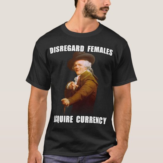 Joseph Ducreux Acquire Currency T-shirt (Voorkant)