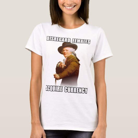 Joseph Ducreux Acquire Currency T-shirt (Voorkant)
