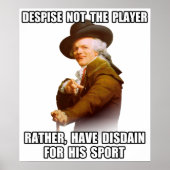 Joseph Ducreux Player Disdain Poster (Voorkant)