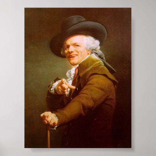 Joseph Ducreux Self Portrait Poster (Voorkant)