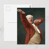 Joseph Ducreux Self-Portrait, Yawning Briefkaart (Voorkant / Achterkant)