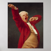 Joseph Ducreux Yawning Self Portrait Poster (Voorkant)