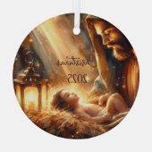 Joseph en Baby Jezus Ornament (Achterkant)