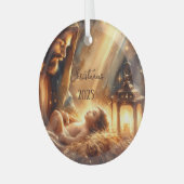 Joseph en Baby Jezus Ornament (Voorkant links)
