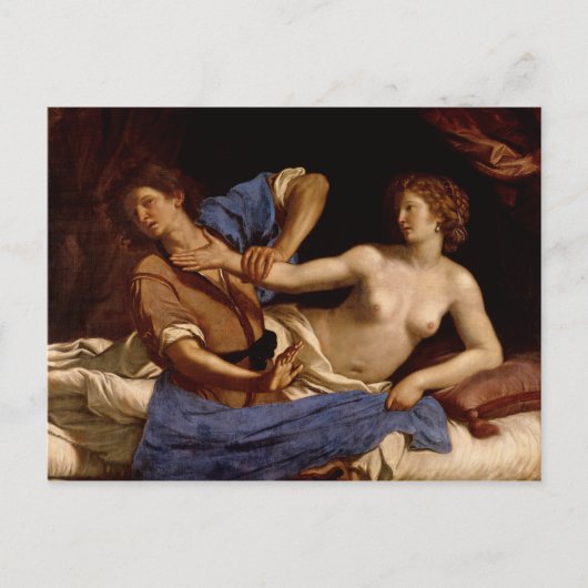 Joseph en de vrouw van Potiphar, c.1649 Briefkaart (Voorkant)