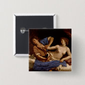 Joseph en de vrouw van Potiphar, c.1649 Vierkante Button 5,1 Cm (Voorkant /achterkant)