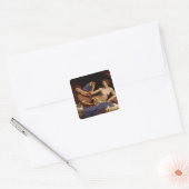 Joseph en de vrouw van Potiphar, c.1649 Vierkante Sticker (Envelop)