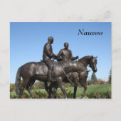 Joseph en Hyrum Smith Statue Briefkaart (Voorkant)